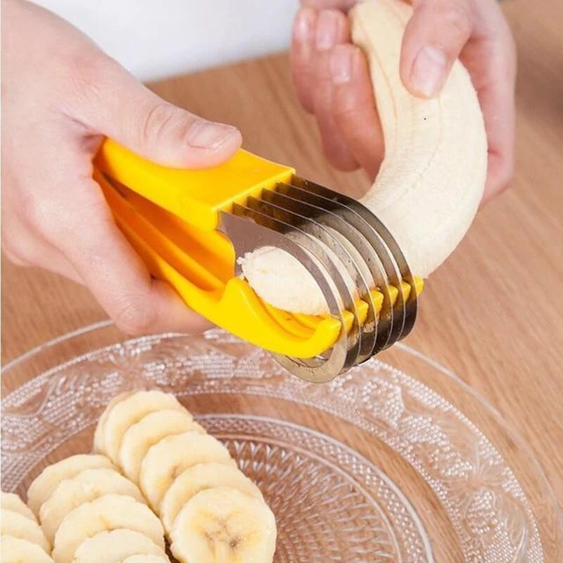 Ham Banana Slicer Cutter Eco-friendly Kitchen Tools Plastic Vegetable Fruit Slicers Cutter Cucumber Sala Shredders Cooking Tools