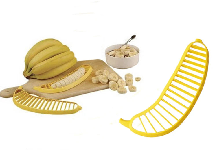 Ham Banana Slicer Cutter Eco-friendly Kitchen Tools Plastic Vegetable Fruit Slicers Cutter Cucumber Sala Shredders Cooking Tools