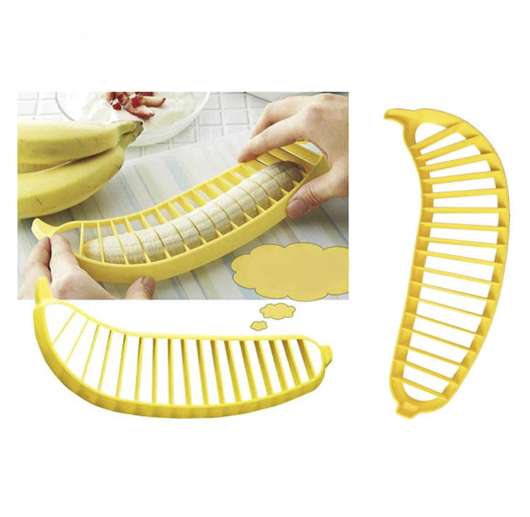 Ham Banana Slicer Cutter Eco-friendly Kitchen Tools Plastic Vegetable Fruit Slicers Cutter Cucumber Sala Shredders Cooking Tools