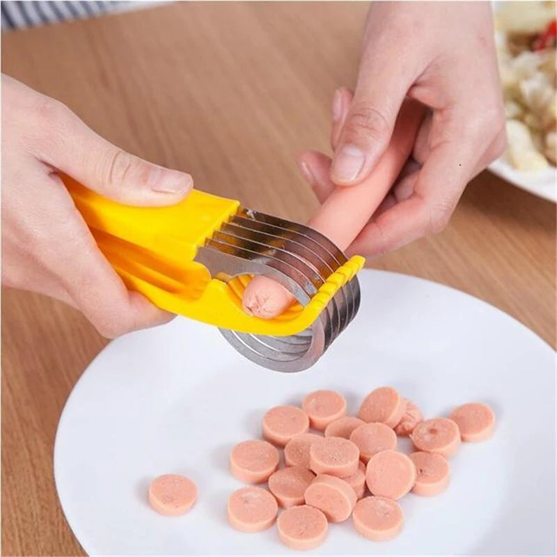 Ham Banana Slicer Cutter Eco-friendly Kitchen Tools Plastic Vegetable Fruit Slicers Cutter Cucumber Sala Shredders Cooking Tools