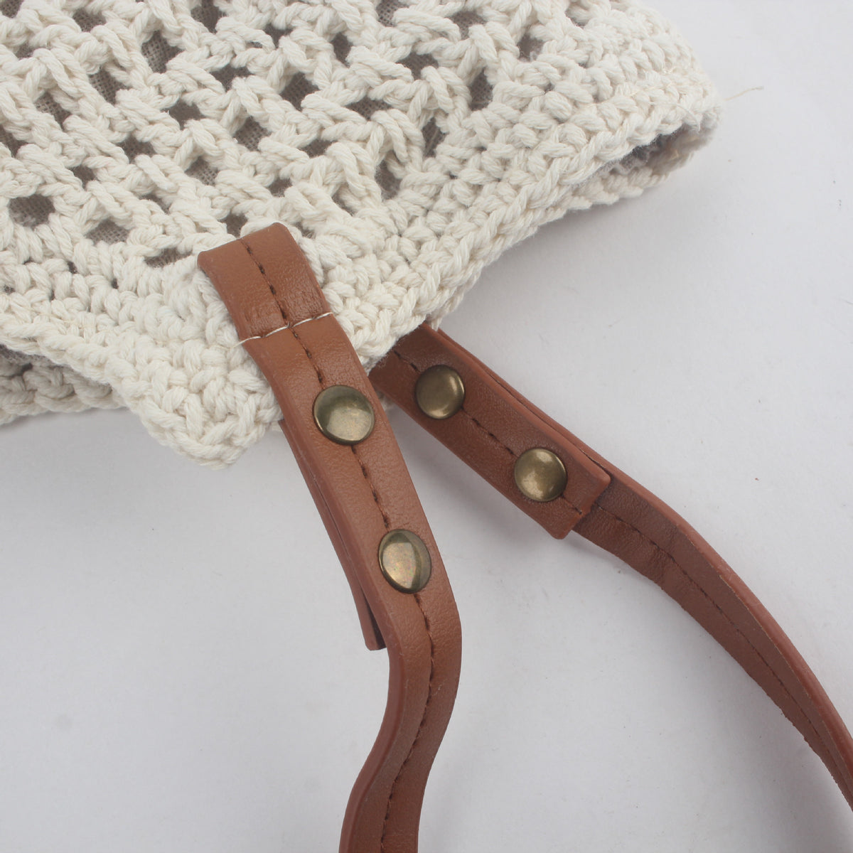 Casual Large Capacity Shoulder Cotton Woven Bag New Arrival Hollow Mesh Tote Bag Seaside Holiday Beach Bag for Women