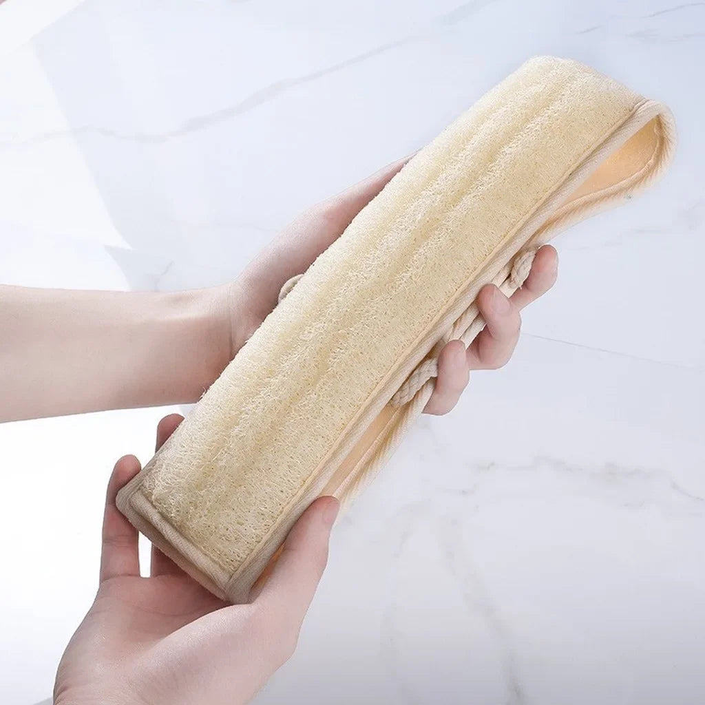 Natural Loofah Back Scrubber Dual Sided Exfoliating Bath Sponge for Deep Cleansing Shower Men Women