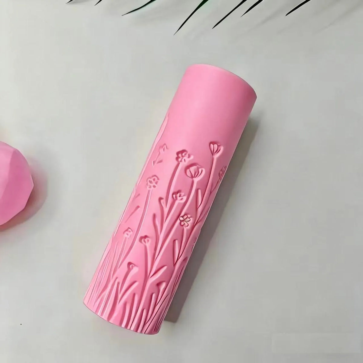 Eco-Friendly Plastic 1 Pcs Grassy Breeze Texture Roller Wear-Resistant Durable Embossing Tool for Crafts
