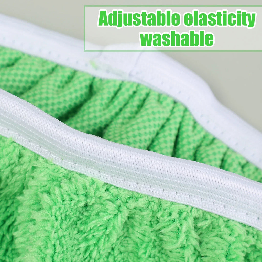 Reusable Microfiber Mop Pads Wet & Dry Cleaning Cloths Furniture Flooring Mop Head Replacement Washable Rag Towels Cleaner Tools