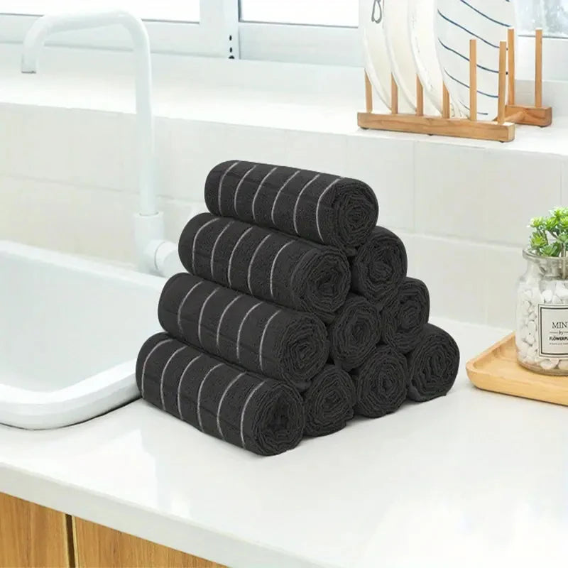 2/4/6/8Pcs Microfiber Dish Towels Dishcloth Ultra Soft And Absorbent Kitchen Towels Household Cleaning Tools Kitchen Wash Cloth