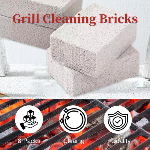 1-20PCS Versatile Grade Pumice Stone Grill Cleaning Brick Grease and Oil Remover for Oven Stove Bbq Griddle Frying Pan Flat Top