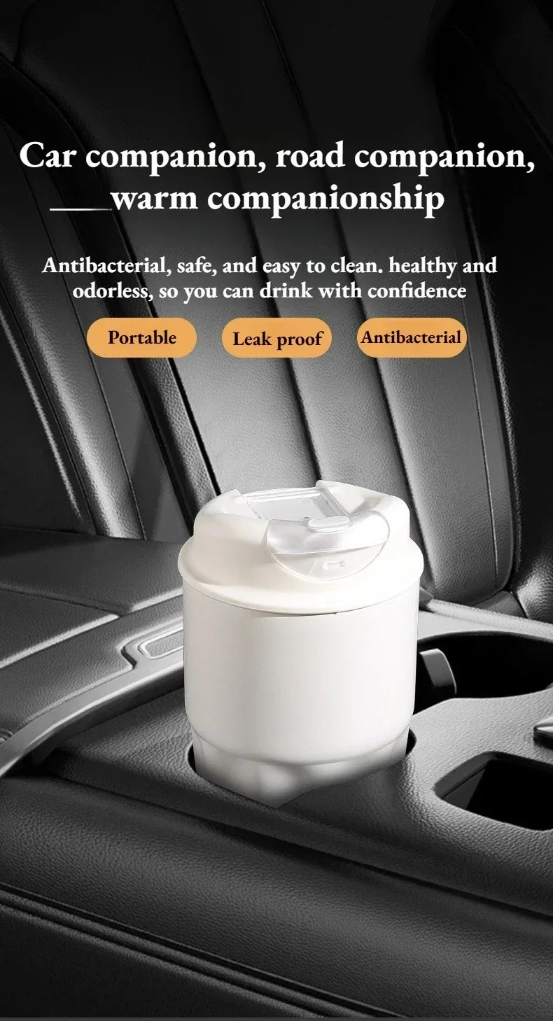 260ML 450ML  Thermal Coffee Mug Leakproof Portable Travel Tumbler with Lid Stainless Steel Cup for Car Work Hot Cold Drink