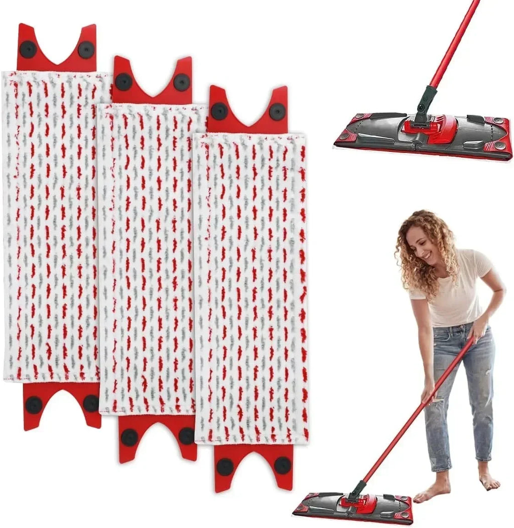 High Quality Microfiber Floor Mop Pads Reusable for UltraMax Quick Drying Machine Washabl Flat Spin Mop Cloth Replacement