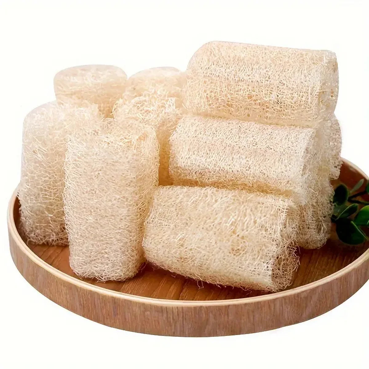 5/10/20pcs Natural Loofah Dishcloth Sponge Scrubber Scouring Pad Loofah Brush Pot Brush for Kitchen Cleaning Eco-Friendly