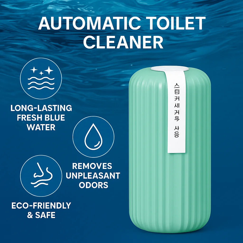Automatic Toilet Cleaner Bottle | Deep Cleansing, Odor Removal, Long-Lasting Fresh Blue Water, Eco-Friendly Bathroom Essential