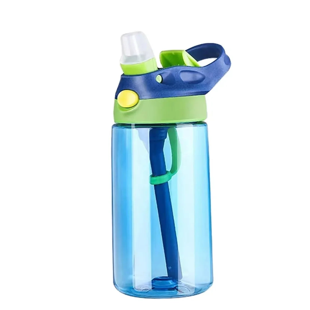 Kids Insulated 316 Stainless Steel Water Bottle with Straw, BPA-Free Sports Metal Water Bottle for Home, Office or Car, 14 OZ