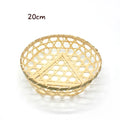 Vegetable Food Bamboo Fruit Basket Bread Fruit Desktop Ornament Miniature Storage Baskets Storage Decoration Shopping Basket