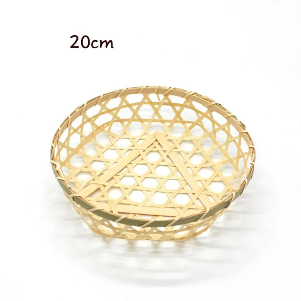 Vegetable Food Bamboo Fruit Basket Bread Fruit Desktop Ornament Miniature Storage Baskets Storage Decoration Shopping Basket