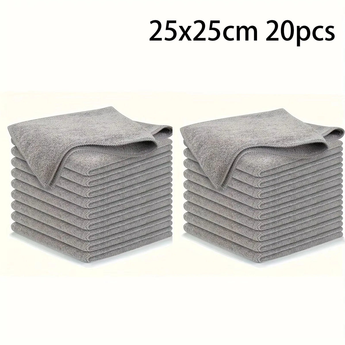 20/10/5/3pcs Microfiber Cleaning Cloth, Dishwashing Cloth Household Rag Kitchen Bathroom Cleaning Towel Durable Absorbent Towel