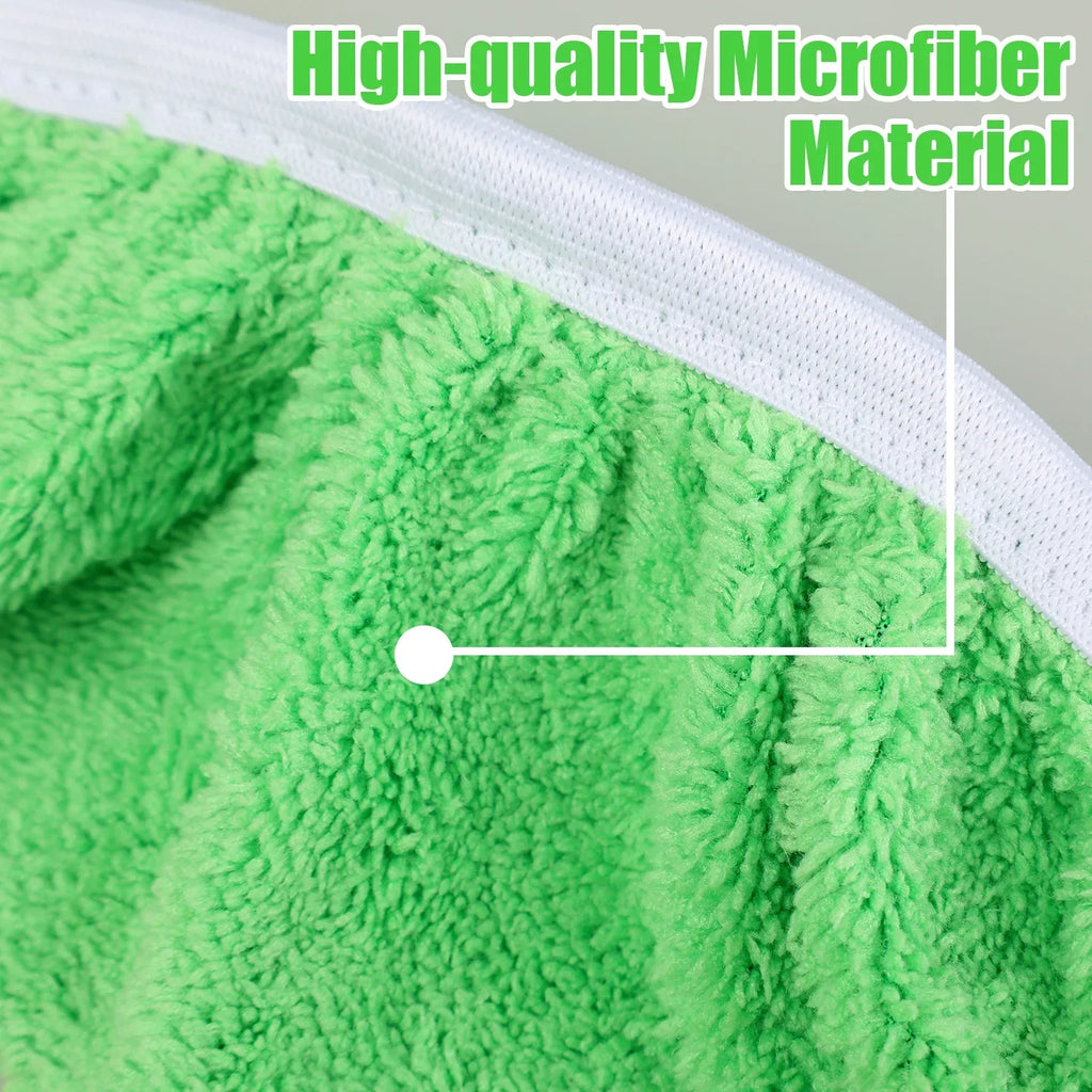 Reusable Microfiber Mop Pads Wet & Dry Cleaning Cloths Furniture Flooring Mop Head Replacement Washable Rag Towels Cleaner Tools