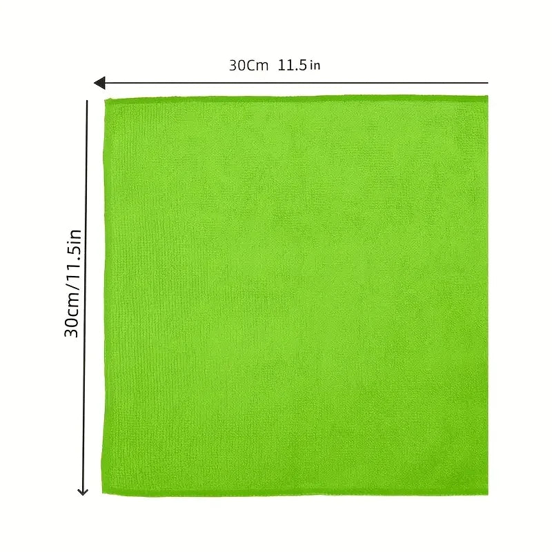 1-50pcs Microfiber Cleaning Cloth Dishwashing Cloth Household Rag Kitchen Bathroom Cleaning Towel Durable Absorbent Towel