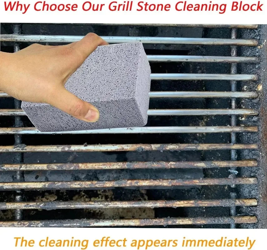 1-20PCS Versatile Grade Pumice Stone Grill Cleaning Brick Grease and Oil Remover for Oven Stove Bbq Griddle Frying Pan Flat Top