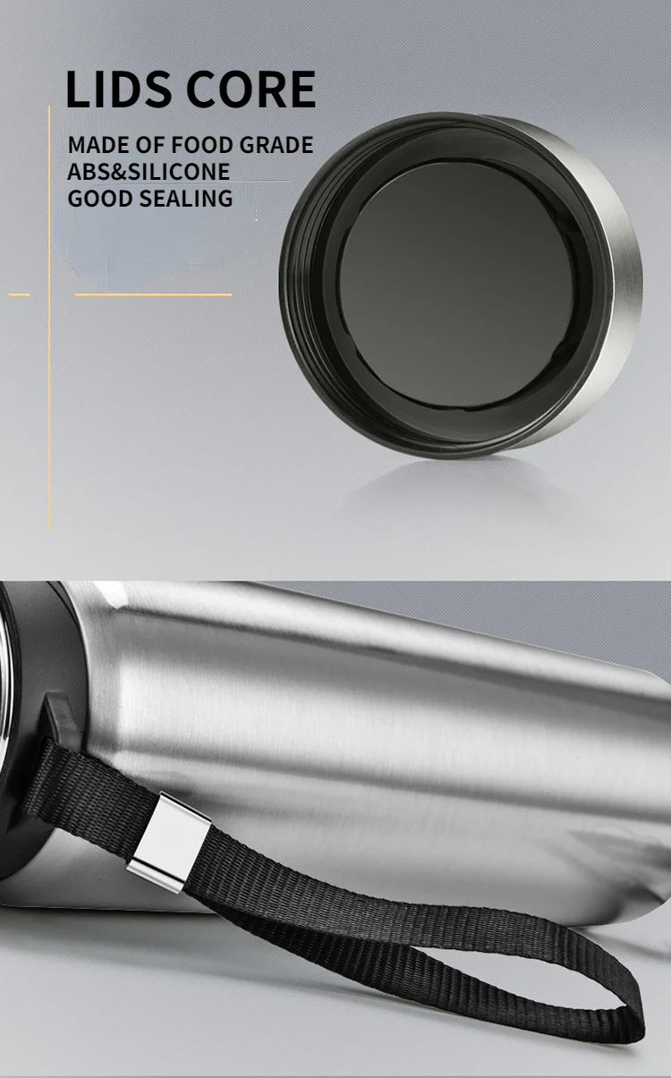 Large-capacity 304 stainless steel business insulated cup, hanging cup, simple and portable gift water cup