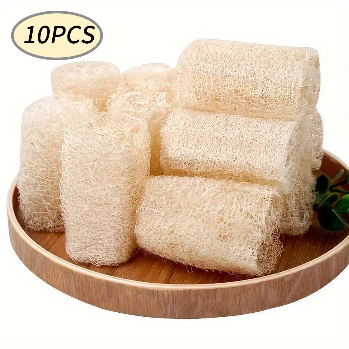 5/10/20pcs Natural Loofah Dishcloth Sponge Scrubber Scouring Pad Loofah Brush Pot Brush for Kitchen Cleaning Eco-Friendly