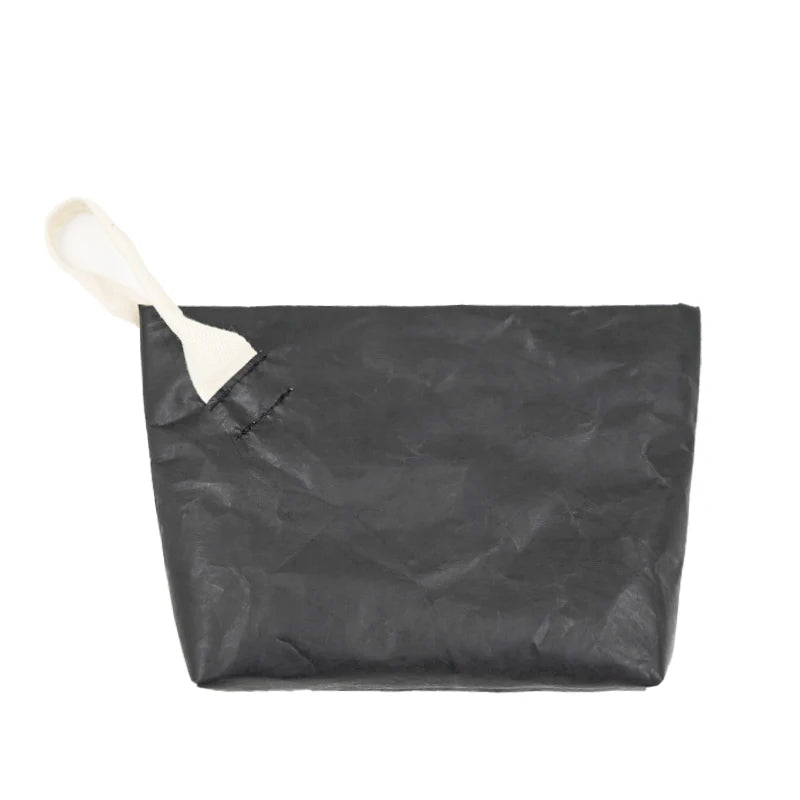 Eco-Conscious & Fashion Cosmetic Bag Lightweight Durable Retro Paper Makeup Bag A Good Travel Companion