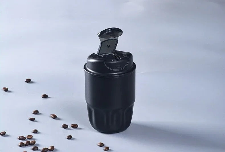 260ML 450ML  Thermal Coffee Mug Leakproof Portable Travel Tumbler with Lid Stainless Steel Cup for Car Work Hot Cold Drink