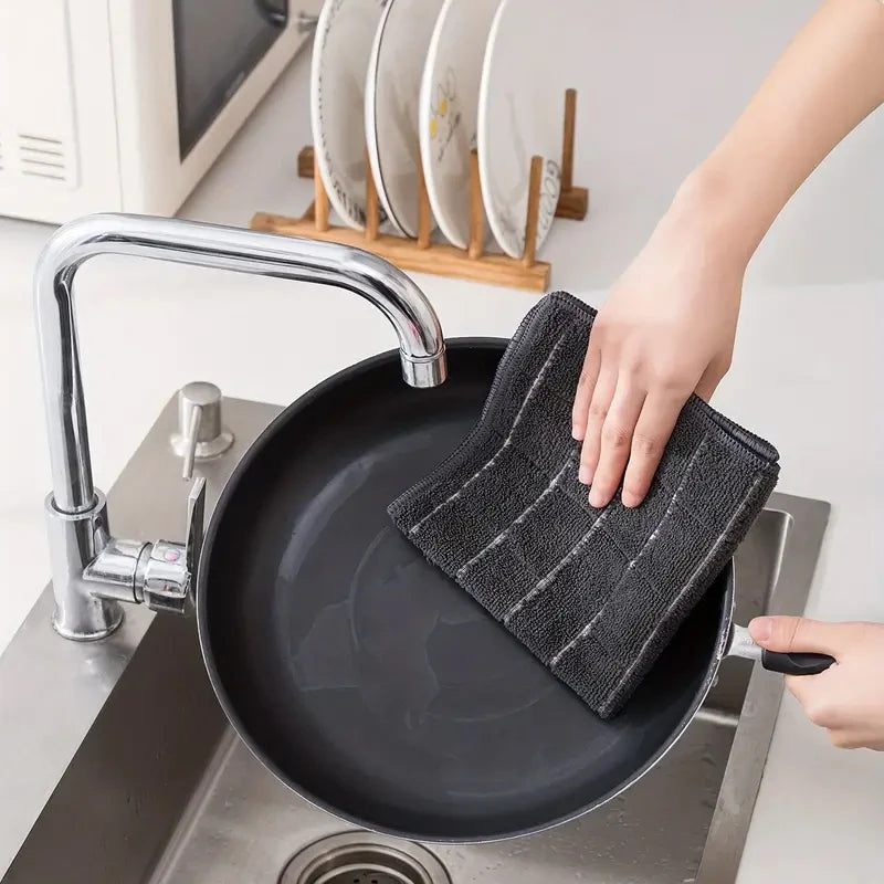 2/4/6/8Pcs Microfiber Dish Towels Dishcloth Ultra Soft And Absorbent Kitchen Towels Household Cleaning Tools Kitchen Wash Cloth