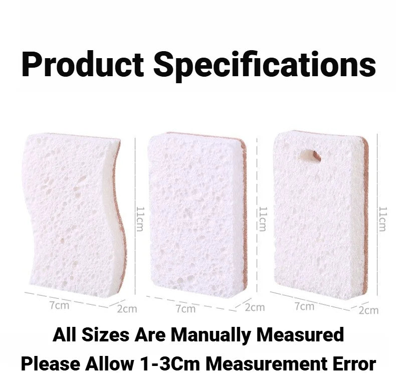 Eco Friendly Scrub Sponge Made Of Cellulose Coconut Sisal Wood Pulp Cotton Microfiber Safe