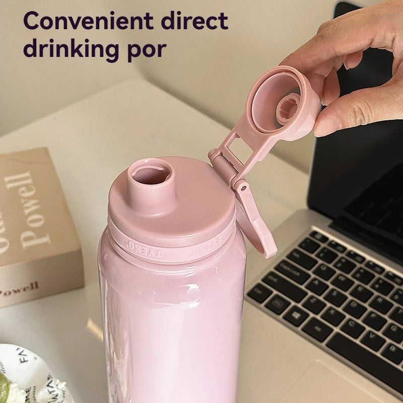 TYESO Stainless Steel Thermal Cup Car Insulated Flask Water Tumbler for Outdoor Sports Thermos Bottle Travel Vacuum Flasks