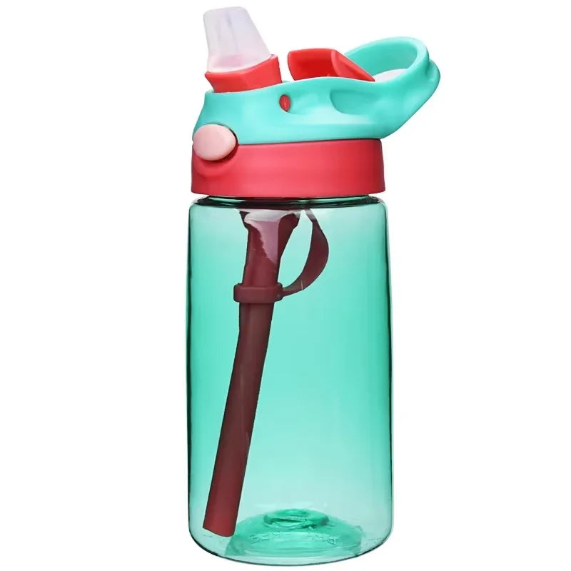Kids Insulated 316 Stainless Steel Water Bottle with Straw, BPA-Free Sports Metal Water Bottle for Home, Office or Car, 14 OZ