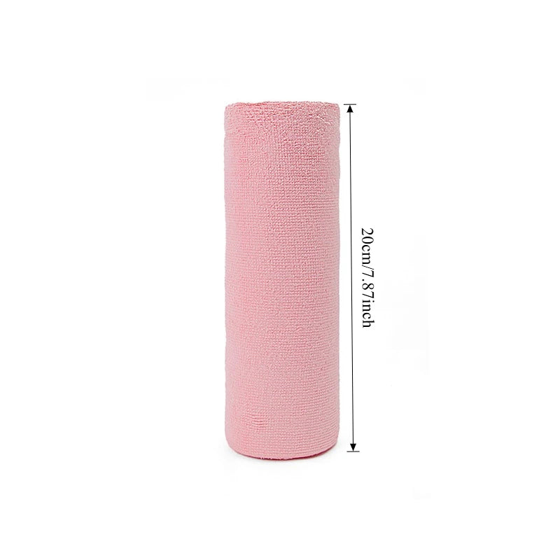 Reusable Cleaning Wipe Household Kitchen Cloth Microfiber Towel Rolls Dish Rags Wash Paper Towel Replacement 1 Roll of 20 Sheets