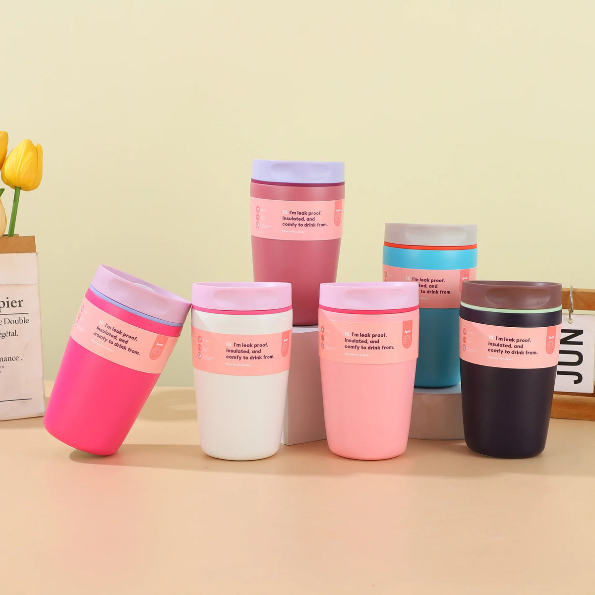 Coffee Cup  Steel Insulated Cup. Office Use. Women's Portable Travel Water Bottle. Super Attractive Appearance. High Quality.