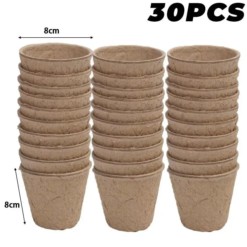 Eco-Friendly Biodegradable Plant Pots  Pulp Seedling Starter Cups Breathable for Healthy Plant Growth Balcony Garden