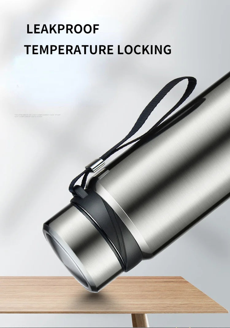 Large-capacity 304 stainless steel business insulated cup, hanging cup, simple and portable gift water cup