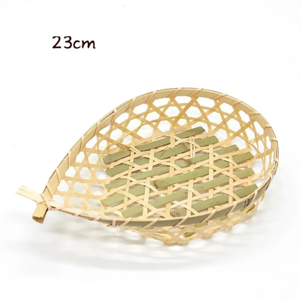 Vegetable Food Bamboo Fruit Basket Bread Fruit Desktop Ornament Miniature Storage Baskets Storage Decoration Shopping Basket
