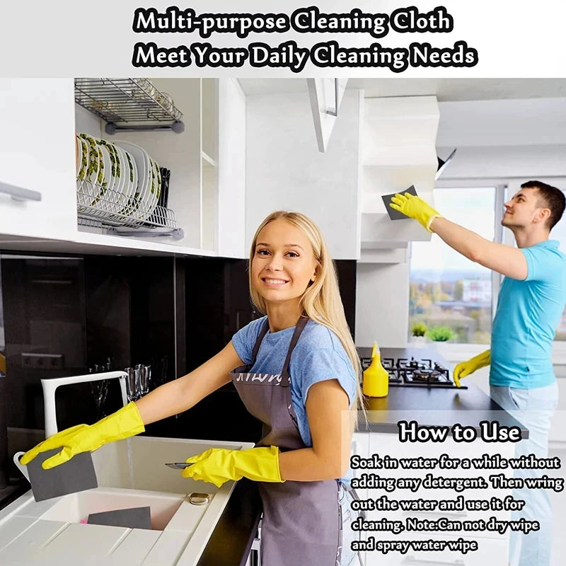 Thickened Magic Mop; Special Glass Cleaning Cloth; No Trace, No Shedding Magic Cloth; Home Use Water and Oil Stain Remover.