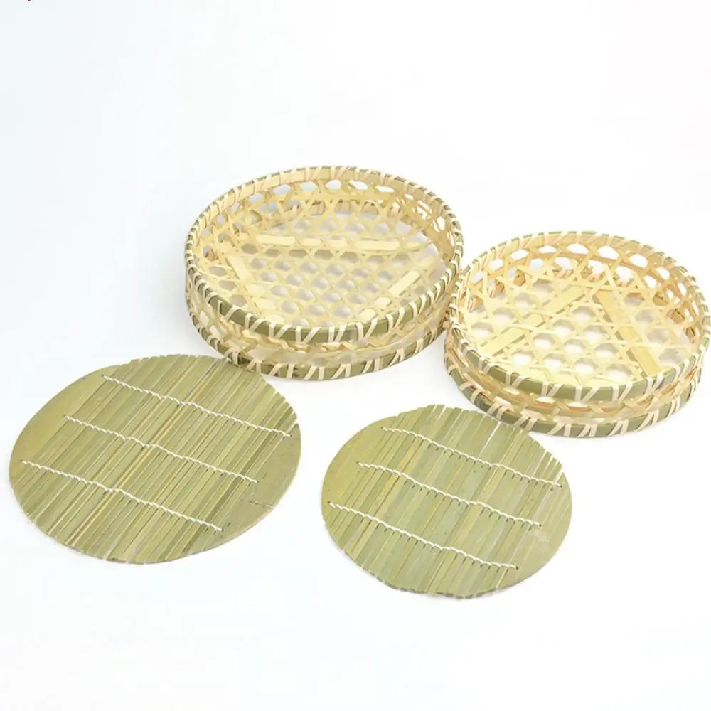 Vegetable Food Bamboo Fruit Basket Bread Fruit Desktop Ornament Miniature Storage Baskets Storage Decoration Shopping Basket