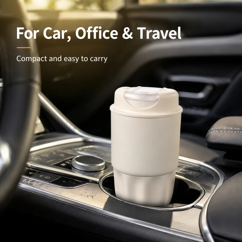 260ML 450ML  Thermal Coffee Mug Leakproof Portable Travel Tumbler with Lid Stainless Steel Cup for Car Work Hot Cold Drink