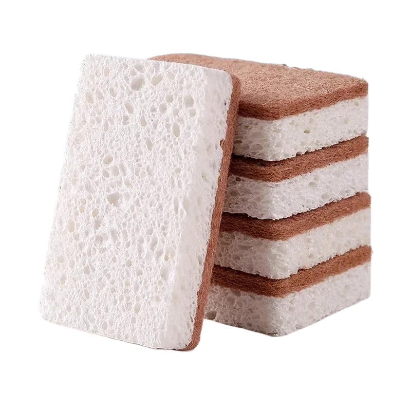 Eco Friendly Scrub Sponge Made Of Cellulose Coconut Sisal Wood Pulp Cotton Microfiber Safe