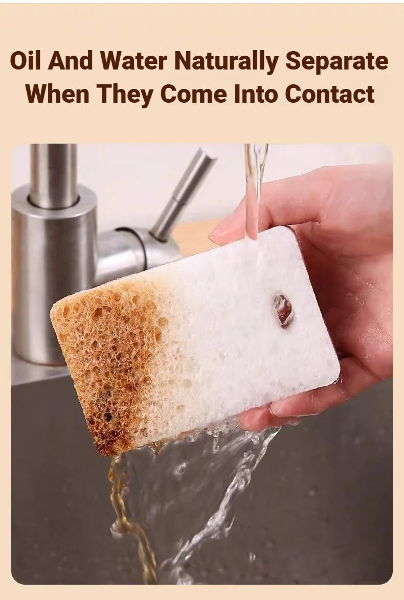 Eco Friendly Scrub Sponge Made Of Cellulose Coconut Sisal Wood Pulp Cotton Microfiber Safe