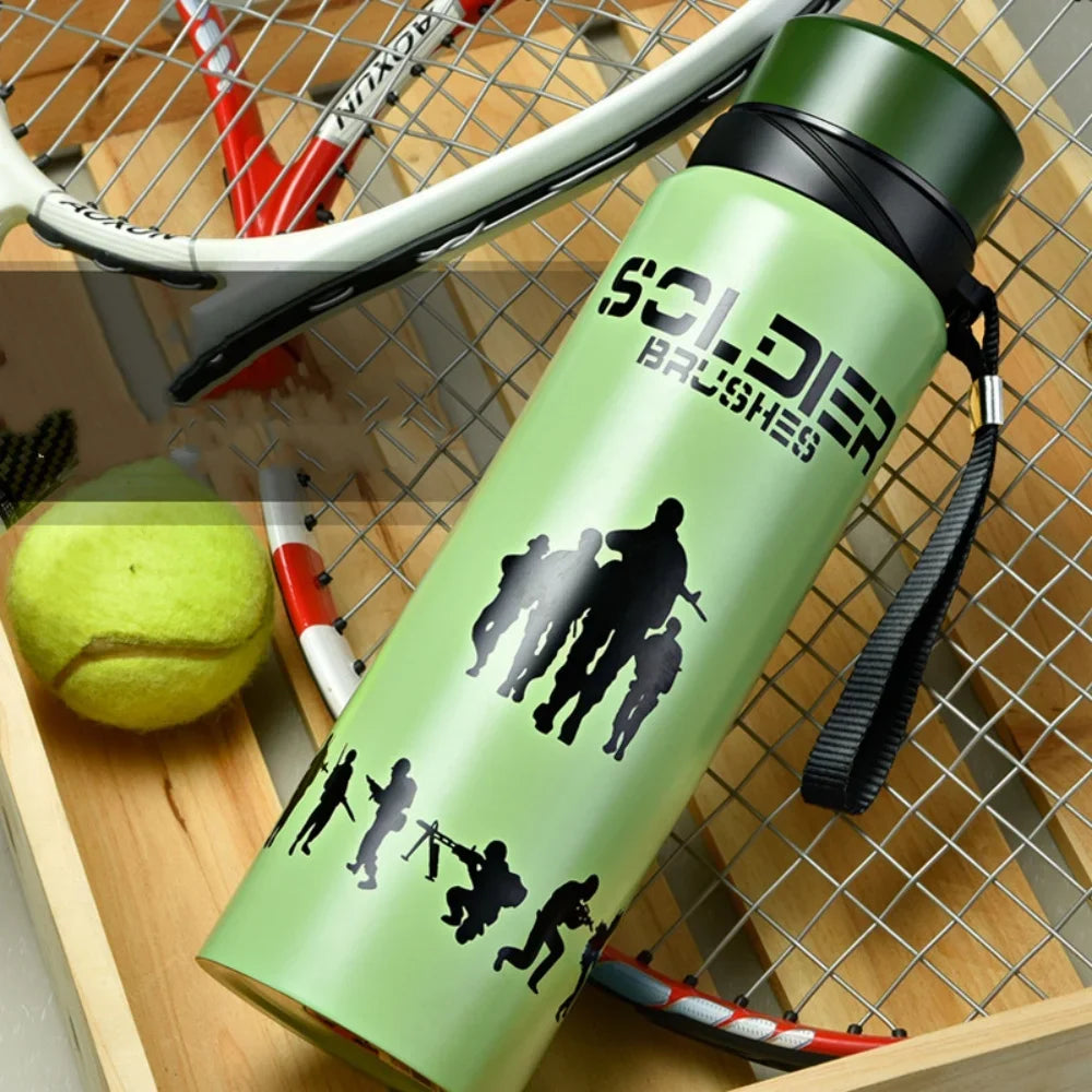 Large-capacity 304 stainless steel business insulated cup, hanging cup, simple and portable gift water cup