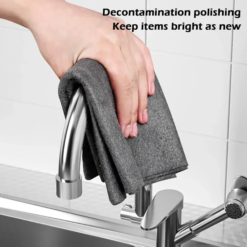 1/5/20PCS Magic Cleaning Cloths Reusable Microfiber Washing Rags Car Window Mirror Wipe Towels Rag Household Kitchen Clean Tools