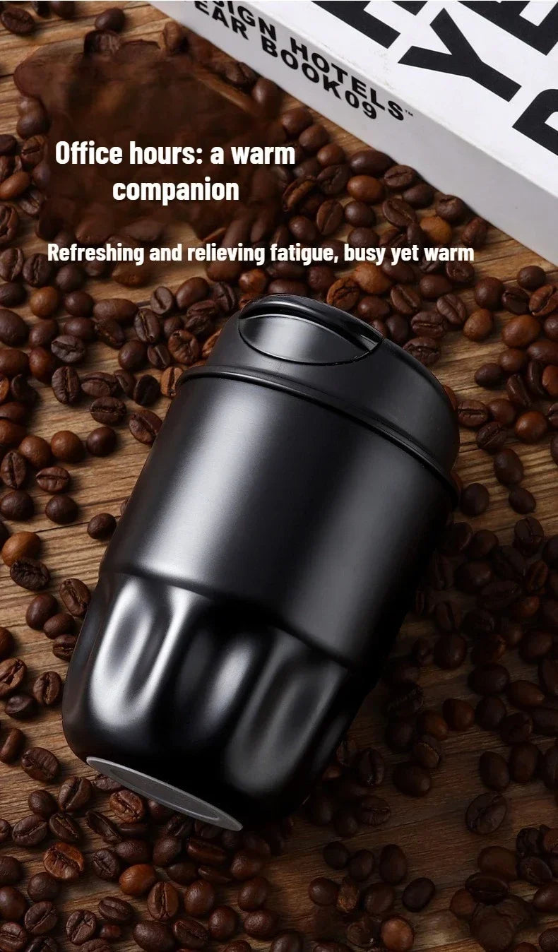 260ML 450ML  Thermal Coffee Mug Leakproof Portable Travel Tumbler with Lid Stainless Steel Cup for Car Work Hot Cold Drink