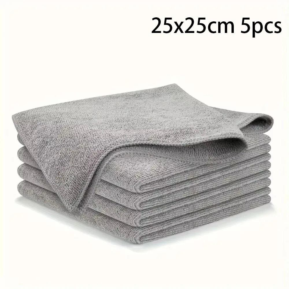 20/10/5/3pcs Microfiber Cleaning Cloth, Dishwashing Cloth Household Rag Kitchen Bathroom Cleaning Towel Durable Absorbent Towel