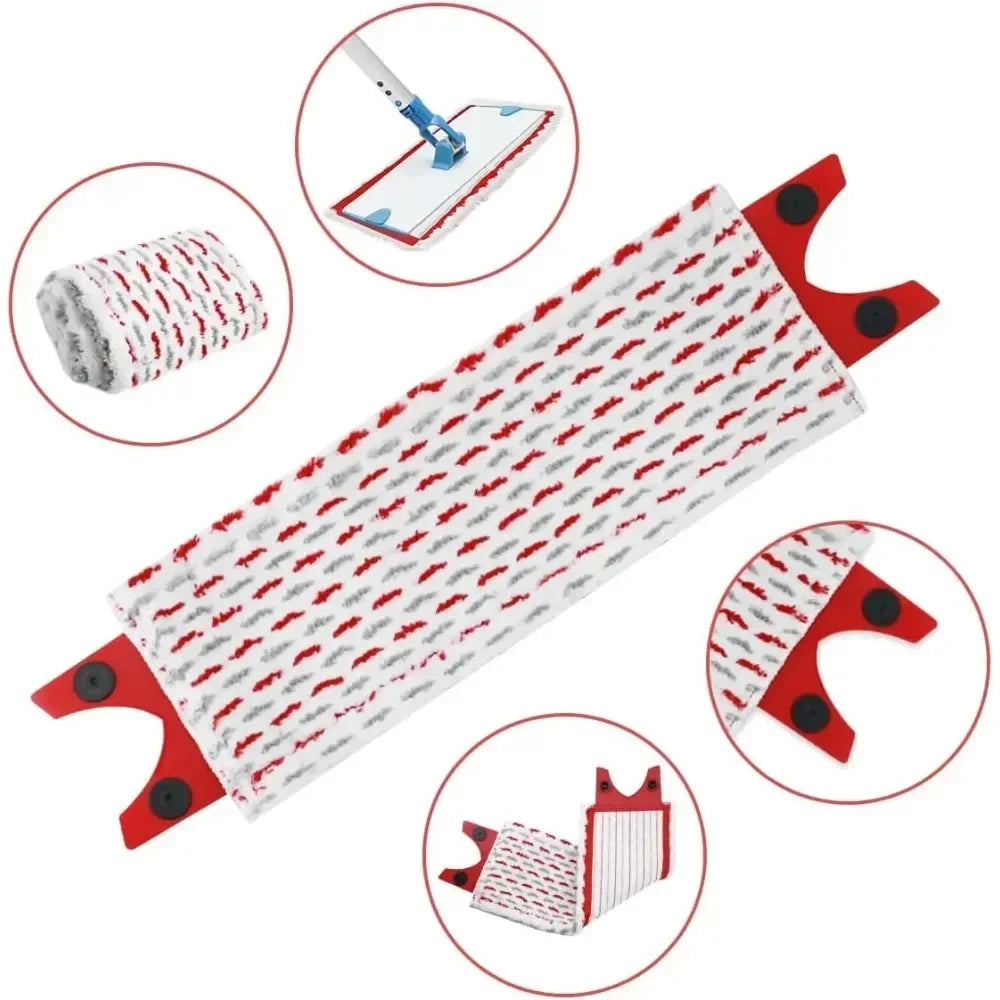 High Quality Microfiber Floor Mop Pads Reusable for UltraMax Quick Drying Machine Washabl Flat Spin Mop Cloth Replacement