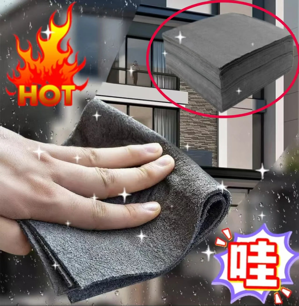 Thickened Magic Mop; Special Glass Cleaning Cloth; No Trace, No Shedding Magic Cloth; Home Use Water and Oil Stain Remover.