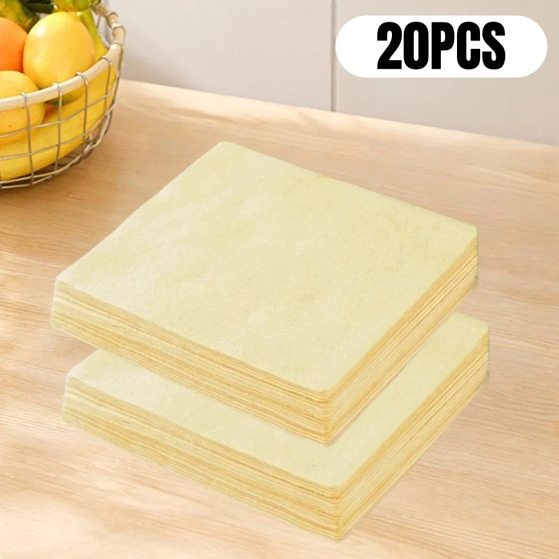 20~100PCs Reusable Loofah Dishcloth Powerful Cleaning Clothes Kitchen Cleaning Tools Microfiber Towel Water Absorbing Rags