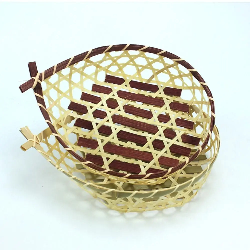 Vegetable Food Bamboo Fruit Basket Bread Fruit Desktop Ornament Miniature Storage Baskets Storage Decoration Shopping Basket