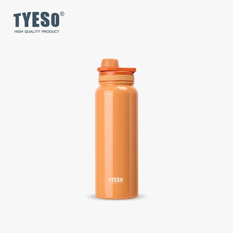 TYESO Stainless Steel Thermal Cup Car Insulated Flask Water Tumbler for Outdoor Sports Thermos Bottle Travel Vacuum Flasks