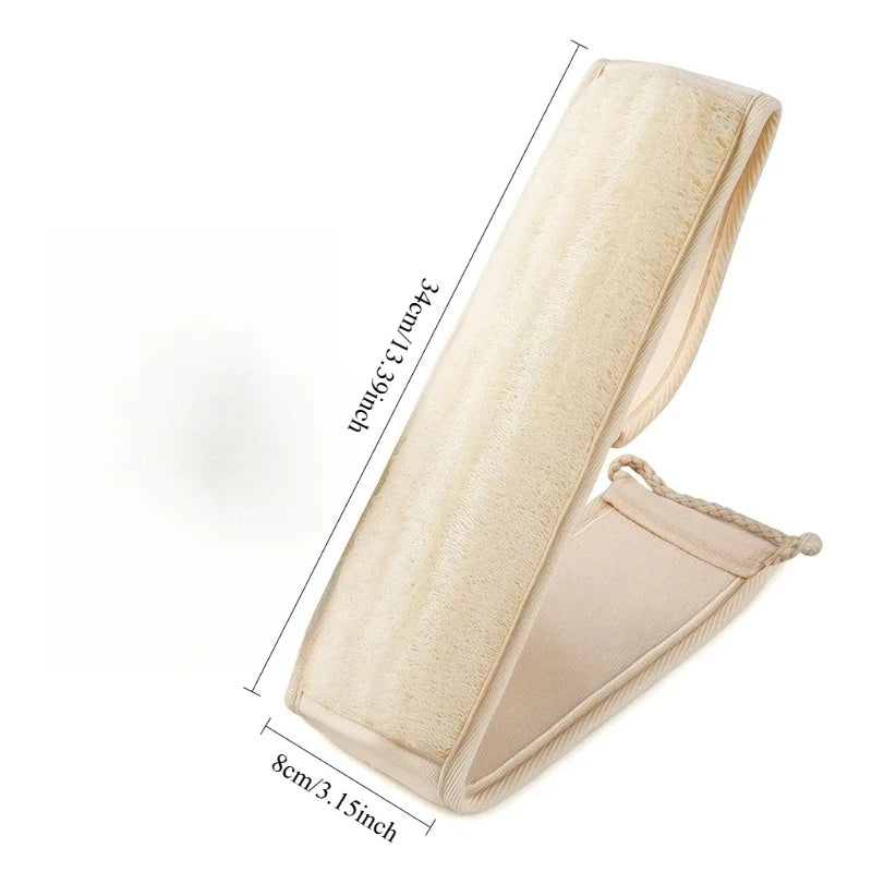 Natural Loofah Back Scrubber Dual Sided Exfoliating Bath Sponge for Deep Cleansing Shower Men Women