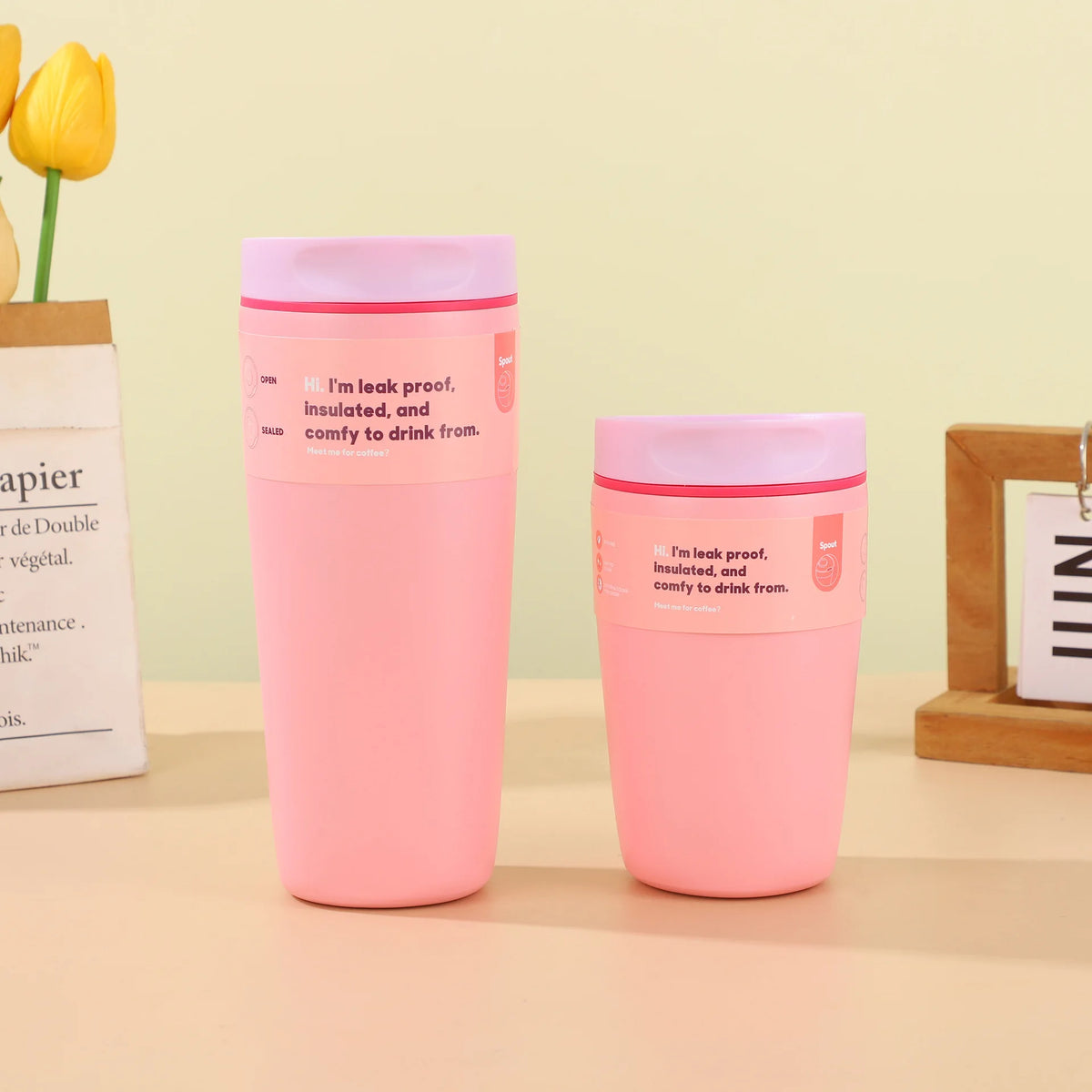 Coffee Cup  Steel Insulated Cup. Office Use. Women's Portable Travel Water Bottle. Super Attractive Appearance. High Quality.